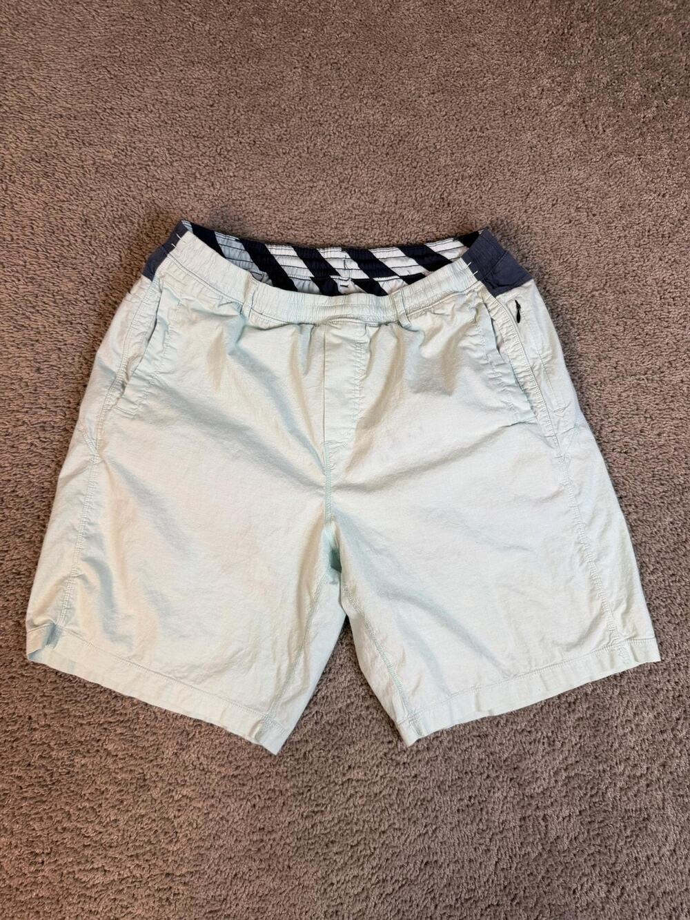 Birddogs Shorts Mens 2XL Green Cotton Spandex 9 In Inseam Pockets Athletic